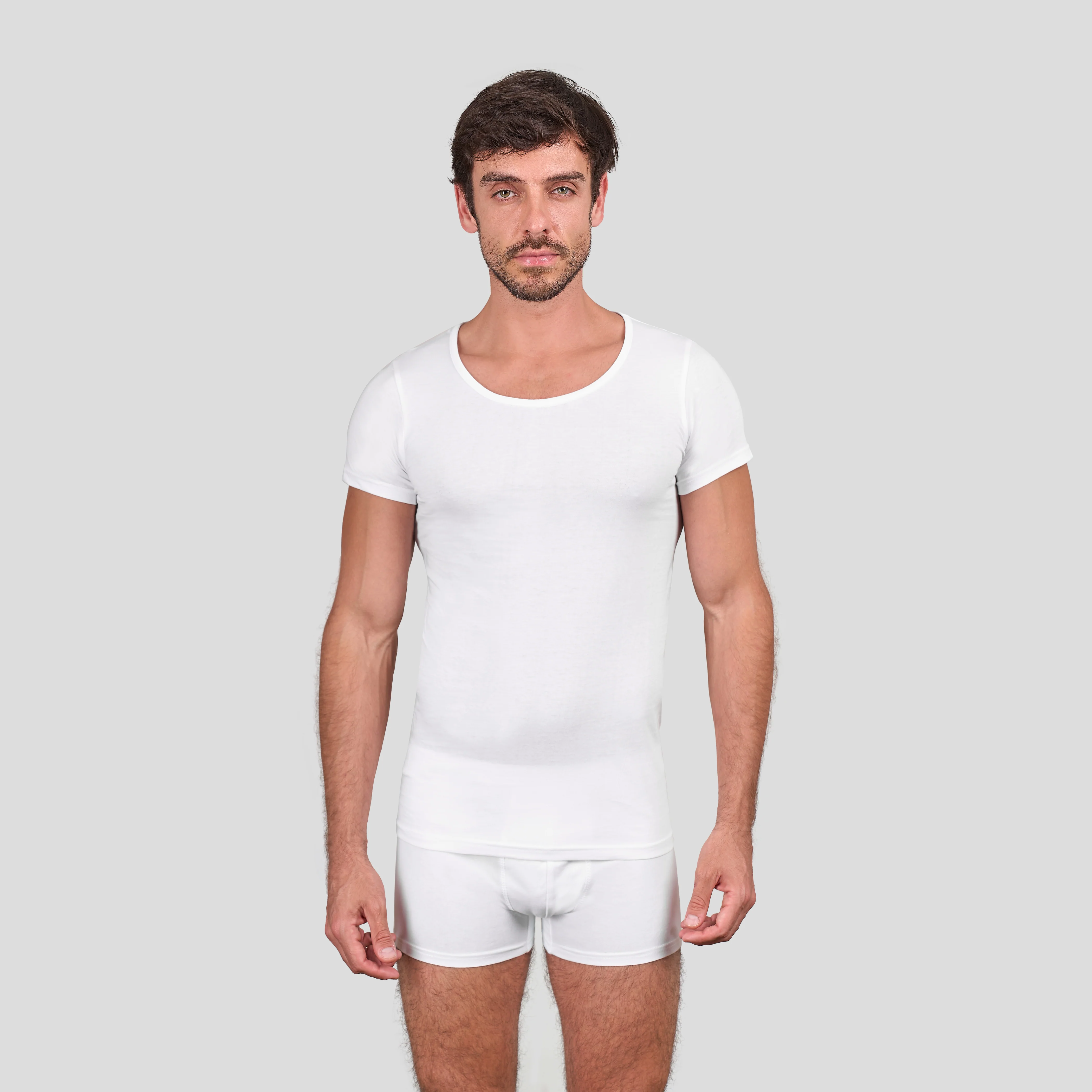 Short Sleeve 100% Cotton Pack Of 3 - Image 3