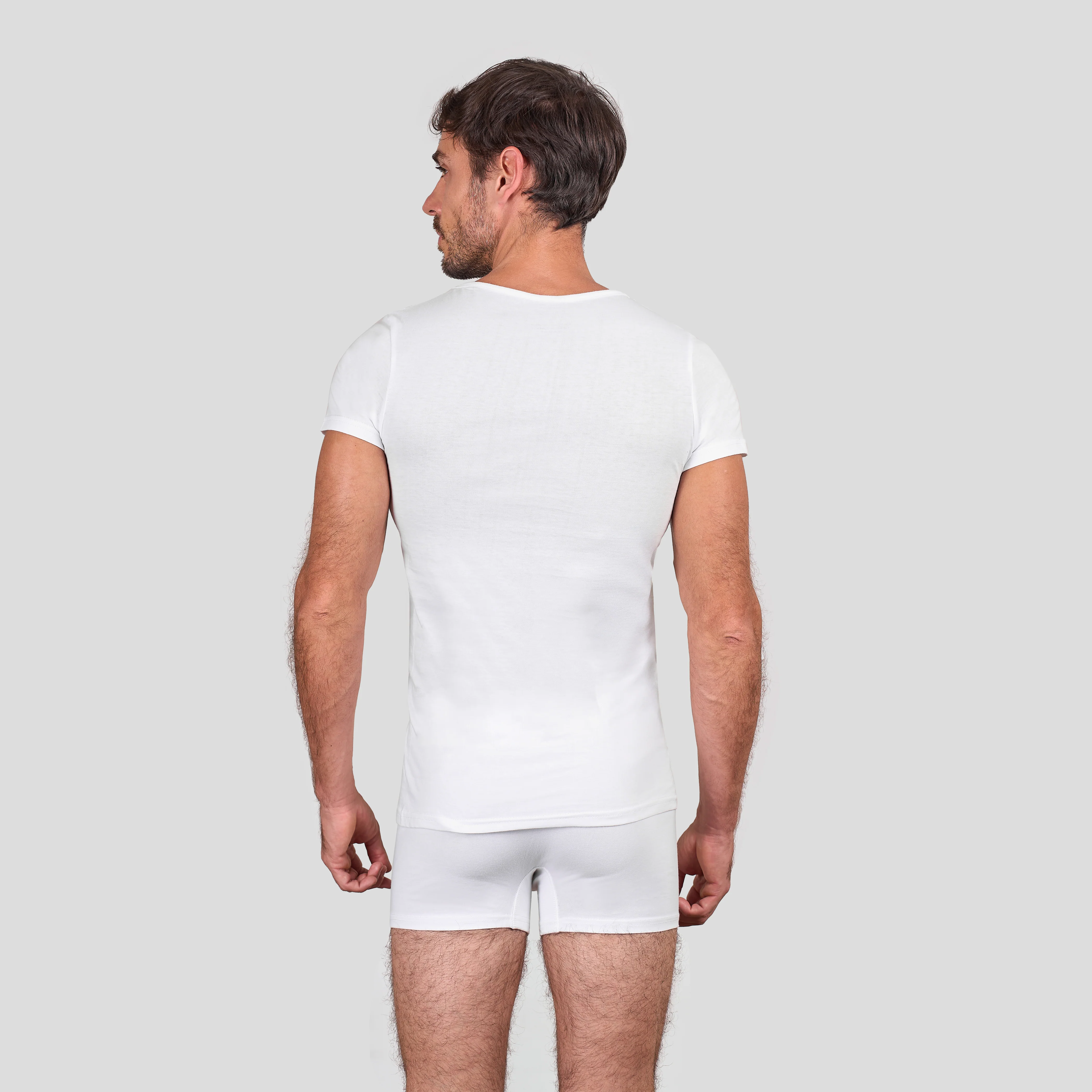 Short Sleeve 100% Cotton Pack Of 3 - Image 4