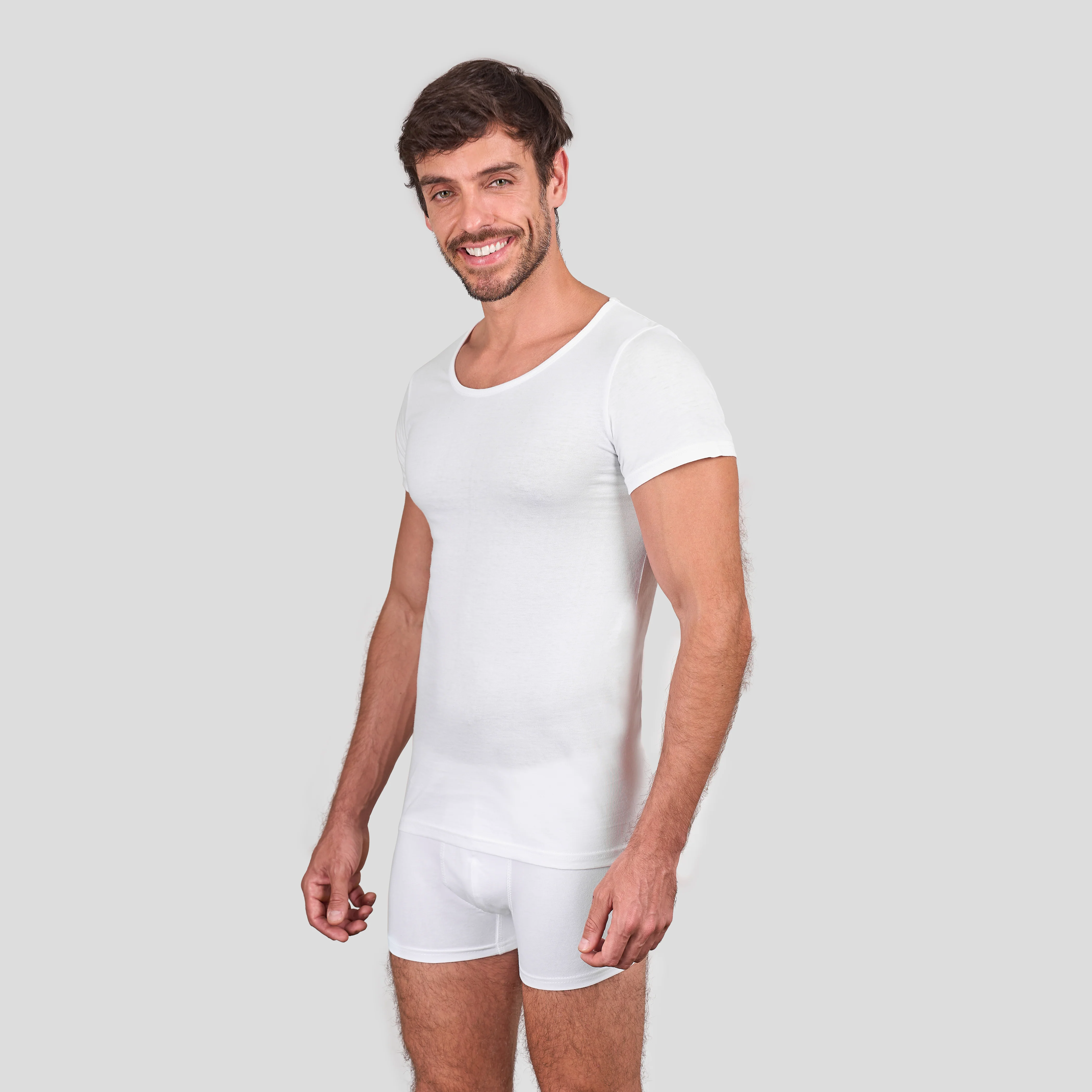 Short Sleeve 100% Cotton Pack Of 3 - Image 5